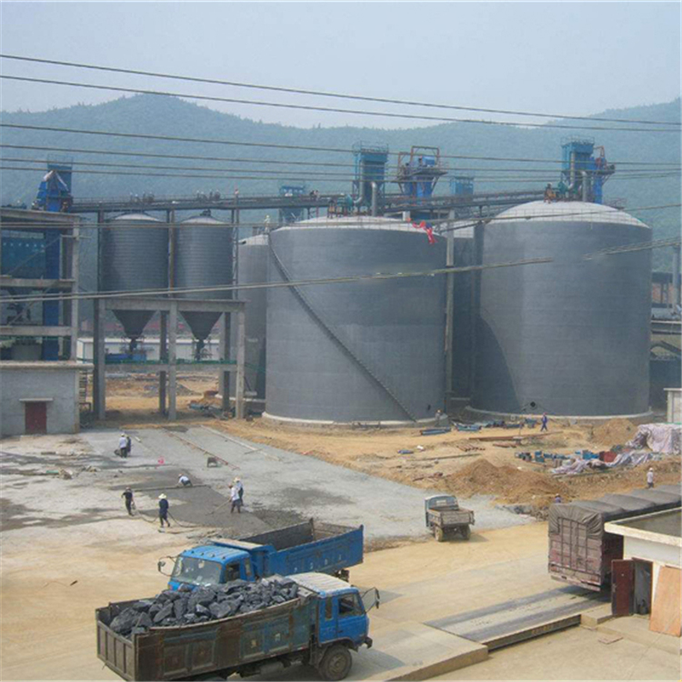 铁岭水泥钢板仓2座3000吨青岛项目进入施工
